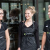 Students standing outside of the Aveda Salon Institute Las Vegas