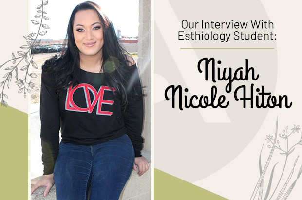 Esthiology Student Niyah Nicole Hiton at Aveda Institute Las Vegas