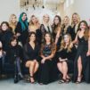 Salon staff posed for group photo